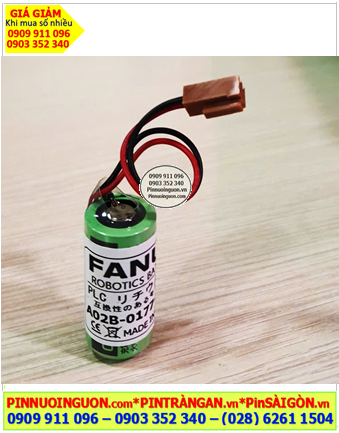 Pin FANUC A02B-0177-K106; Pin nuôi nguồn FANUC A02B-0177-K106 lithium 3v 2/3AA 1800mAh chính hãng _Xuất xứ NHẬT 